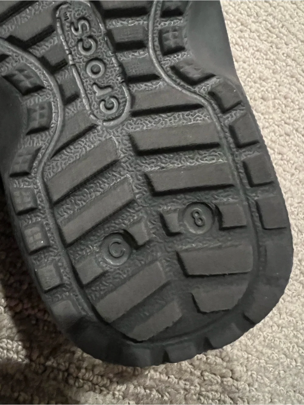 CROCS Toddler Black Fuzz-Lined Clog